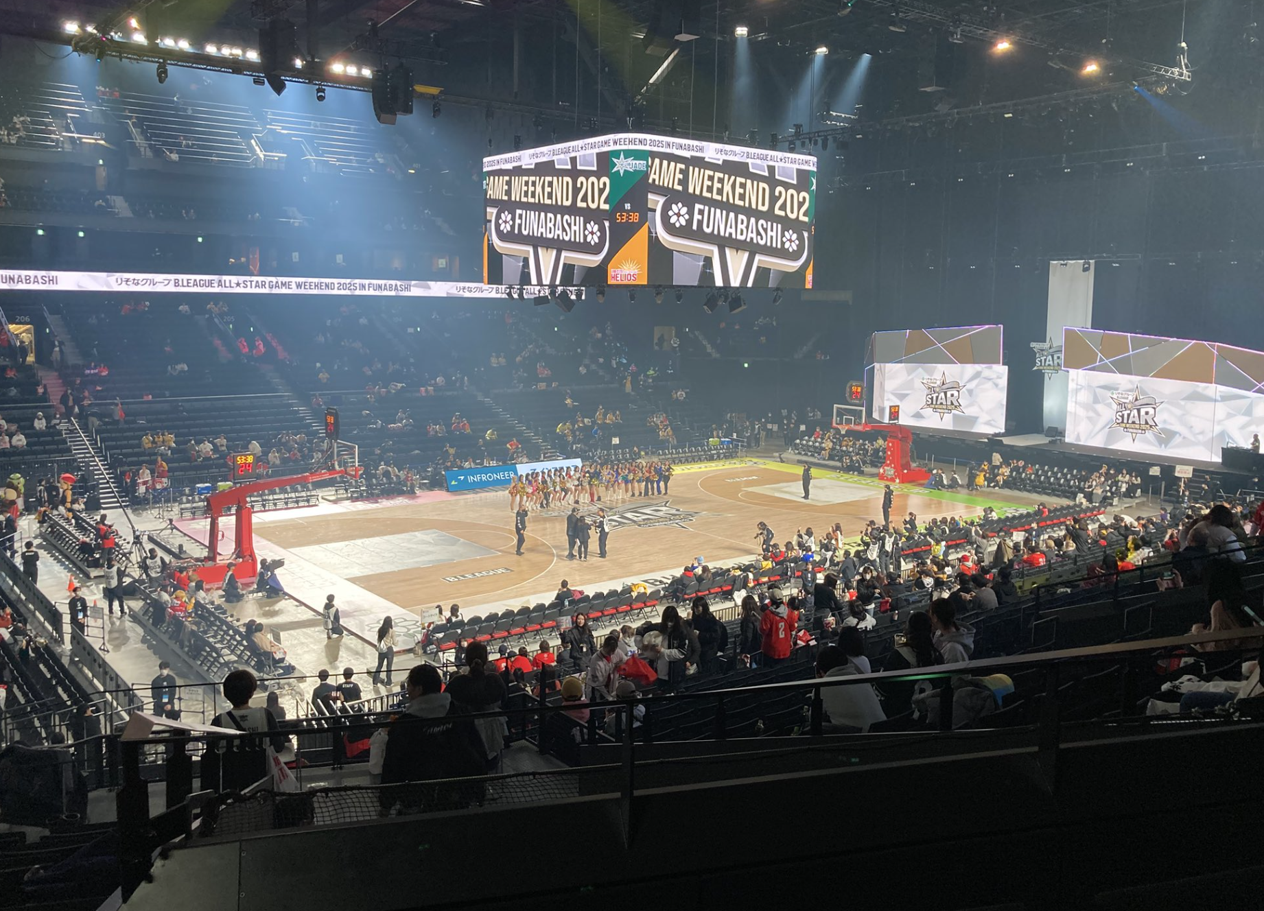 『りそなグループ B.LEAGUE ALL-STAR GAME WEEKEND 2025 IN FUNABASHI』アリーナ画像
